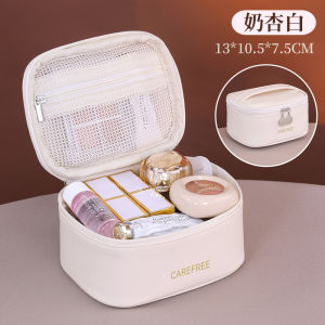 Mini Square Small Cosmetic Bag Travel Jewelry Cosmetic Sundries Storage Bag Letter Printing Makeup Organizer Pouch