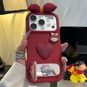 For Three-dimensional love girl folding bracket is suitable for Huawei mate70pro mobile phone case P80/P70nova14. h260705
