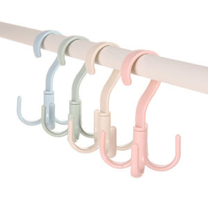 4 Claw Hook Household Shoe Drying Hook Rotatable Multi-functional Large Coat Hook Wardrobe Storage Hanging Rack
