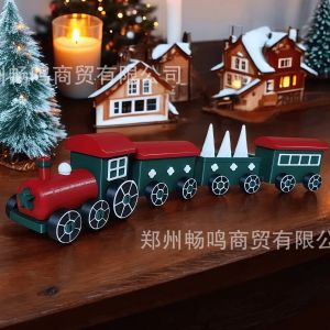 【Midnight store】 Christmas Train Christmas Train Christmas Gifts Small Train Toy Decoration Gifts