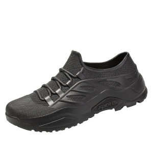 รองเท้าฝนผู้ชายรุ่นใหม่ แบบกีฬา กันลื่น กันกลิ่น ทนทาน รองเท้าฝนผู้ชายทรงต่ำ กันน้ำ รองเท้านักเรียนแฟชั่น