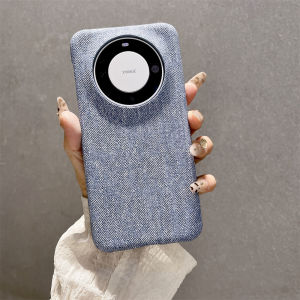 Applicable to Huawei Mate80Pro half pack denim leather pattern mobile phone case Honor 500 matte Pura70 hard PU case h260709