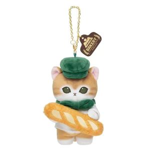 YF Mofusand Plushie Mofumofu Bakery Series Shark Cat Bag Charm Cute Bread Themed Stuffed Toy Gift FY