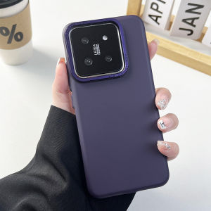 Applicable to Xiaomi 17PRO skin feeling PC mobile phone case Xiaomi 15 all-inclusive metal lens ring anti-drop matte K70 hard case h2607069