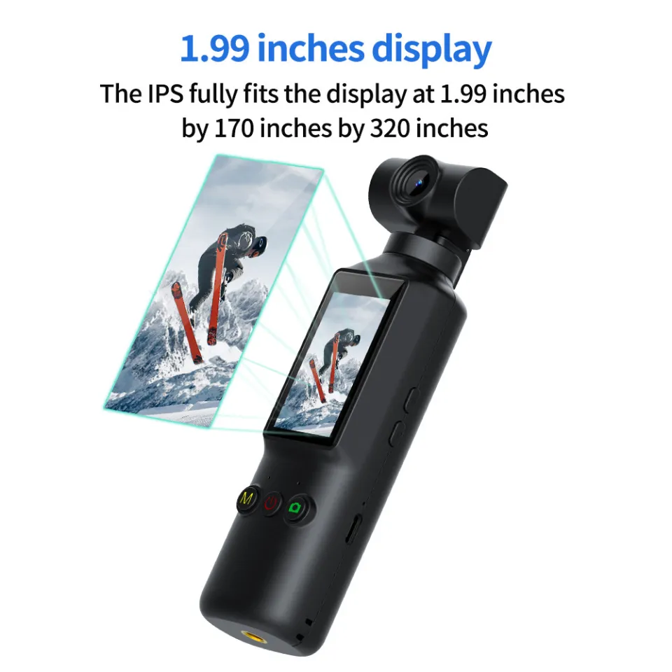 LORDWEY | X8 Pocket Sports Camera 4K HD Mini Handheld Camera Outdoor Camera WIFI Rotatable