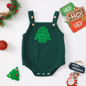 Ryn studio autumn and winter new baby onesie boys and girls newborn Christmas clothing