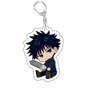 AM Jujutsu Kaisen Gojo Satoru Acrylic Keychain Cute Anime Character Bag Charm Manga Fan Gift MA
