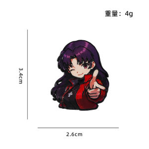 clu HT2 Neon Genesis Evangelion EVA Asuka Langley Soryu Anime Metal Brooch Chibi Character Enamel Pin TH2 ulc
