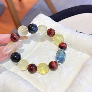 สร้อยข้อมือคริสตัลธรรมชาติแฟชั่นผู้หญิงใหม่สร้อยข้อมือคริสตัล Duobao ธรรมชาติสร้อยข้อมือตาเสือสีแดงสร้อยข้อมือสายรุ้ง Duobao โดปามีนสร้อยข้อมือพลังงานคริสตัลมือ