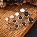 Kemstone Black Zircon Magnetic Stud Earrings – No Piercing Clip On Earrings for Men. 