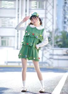 DSF Studio Christmas Adult Parent-Child Christmas Tree Costume Childrens Christmas Costume Halloween Clothing Genuine