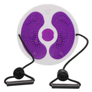 t2 Waist Twister Disc with Pull Rope Core Fitness Abdominal Exerciser for Home Outdoor Sports z2