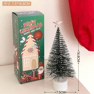 Simulated Mini Christmas Tree Ornaments Seven-color Luminous Night Lights Gift Accessories