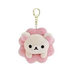 VMQ Rilakkuma Plushie Keychain Mister Donut Series Cute Donut Shaped Bag Charm Stuffed Toy Gift MV