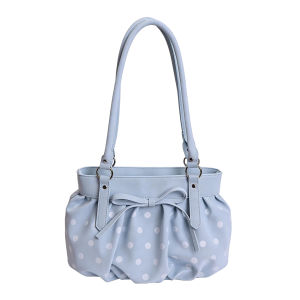 FQ1 Large capacity wave point shoulder bag for women minimalist casual handbag bow tie commuting bag QF1
