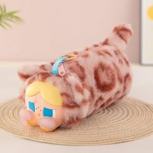 YF Large Capacity Leopard Print Crybaby Pencil Case Portable Stationery Cosmetic Storage Bag FY