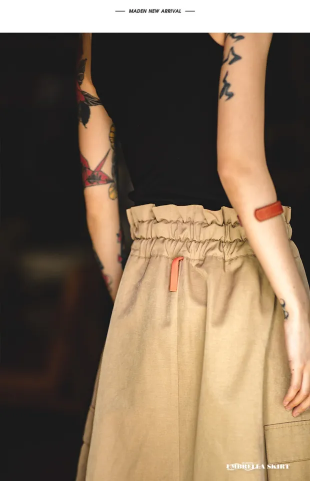 MADEN brand Workwear Style 2023 new Ladies Slim Japanese Retro A