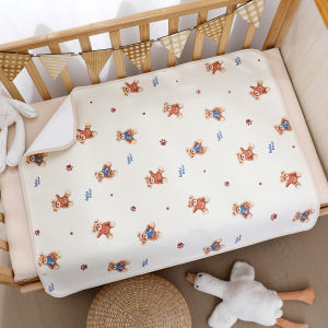 แผ่นรองผ้าอ้อมเด็กทารกทำความสะอาดได้ปัสสาวะกันน้ำระบายอากาศได้แผ่นรองแผ่นฉนวนกันเสียงปัสสาวะสำหรับเด็กแรกเกิดแผ่นรองเปลี่ยนแบบพับได้