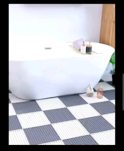 Anti-Slip Mat 30x30cm Floor Mat Bathroom mat with Hollow & Stitching Design