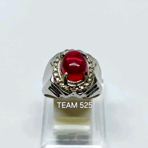 Cincin Merah Delima Siam Dimensi 10x8: Desain Full & Berkualitas Murah