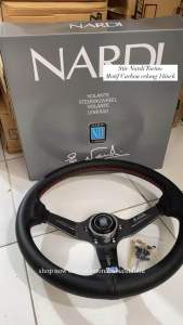 Setir Mobil Nardi Torino motif carbon model celong 14inch