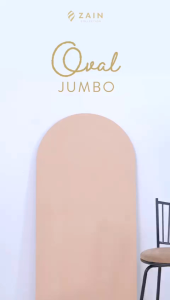 oval jumbo Zain jilbab instan bergo premium jumbo