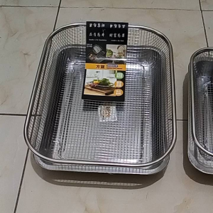 Baru cooling rak keranjang stainless dan nampan peniris makanan