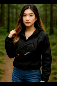 Vioners Tas Selempang Waterproof Premium Hitam Oxford untuk Pria dan Wanita