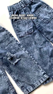 Kulot Jeans Sobek Tembus Anak Perempuan 1-10 Tahun