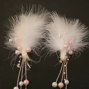 headpice bulu t aksessoris hijab rumbai bulu