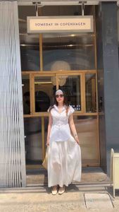 WEWEARSTUDIO - Honey comb linen& cotton เสื้อเชิ้ตแขนสั้น