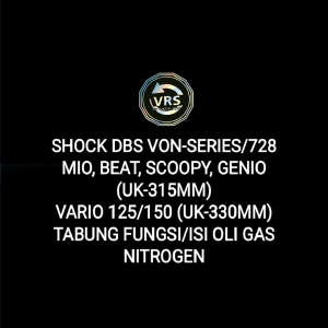 SHOCK DBS VON SERIES-728 MIO BEAT SCOOPY VARIO FI VARIO 125/150 GENIO FAZZIO M3 XEON SOUL GT SKOK BELAKANG SHOCKBREAKER HARGA GROSIR TERMURAH