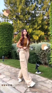 Celana cargo wanita dewasa celana kulot premium