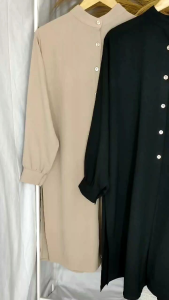 Long Tunic Jumbo | Tunic Jumbo Cringkel Panjang Polos