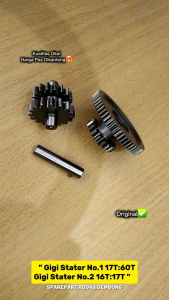 GEAR BESAR GIGI 60GEAR KECIL GIGI 17 MOTOR RODA TIGA (39h)