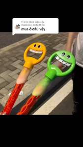 Đồ Chơi Cây Thổi bonɡ Bóng Mặt Cười 4 Cánh Mẫu Hot