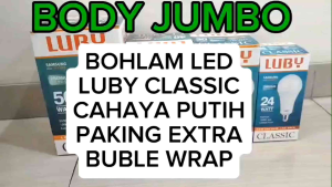 BOHLAM LED LUBY / LAMPU LED GARANSI 1 TAHUN CLASIC CAHAYA PUTIH