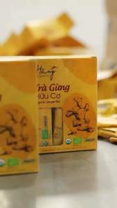 Trà gừng hữu cơ Hằng Organic - Hộp 100g (20 gói x 5g)