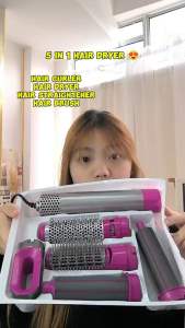 Hair Dryer 5 IN 1 Pengering Rambut Hair Styler Catokan Rambut Curly Hair Curler Hedrayer 5 IN 1 Hairdryer Catok Sisir Blow Pelurus Keriting Rambut