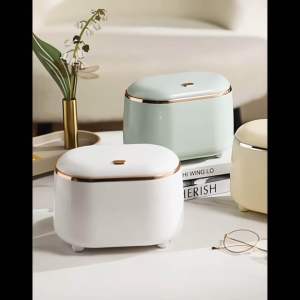 [New Design]Luxury Design Press Type Mini Dustbin Small Rubbish Bin Desktop Dustbin Wastebin Trash Bin Trash Bag