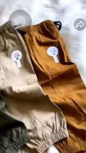 Celana Anak Joger Boy Littlebee Warna Coklat size 1-5tahun