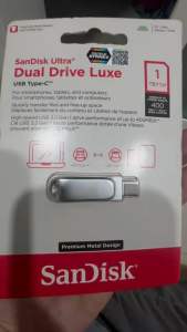 1 TB FLASH DRIVE (แฟลชไดร์ฟ) SANDISK DUAL USB 3.1 TYPE-C (SDDDC4_1T00_G46)