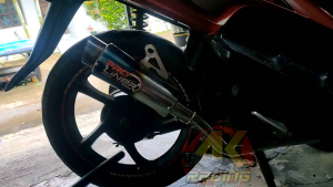 Knalpot Racing PROLINER BLUEMOON Supra Jupiter Revo Blade Karisma Vega Cripton C70 Grand legenda impressa Shogun Thitan Smash blitz r Kirana