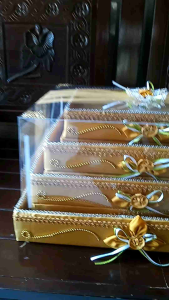 Box Seserahan Pernikahan Murah: Kotak Hantaran Parcel Hampers Tutup Mika Isi 4 Pcs