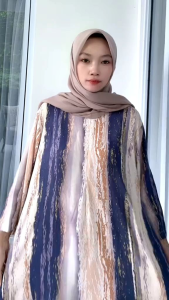 daster gamis rayon lengan 3/4 busui