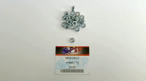 Mur Only 4mm (\"7) Harga 1 Pak Isi 25 - Mor Kuning Nut Only Hex 4 Mili M4 Kunci 7 Drat 1.25 Universal Untuk Segala Motor