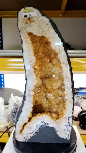 Brazil High Grade Citrine Crystal Cave C18
