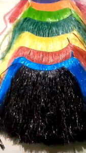 rok rumbai tali rafia perlengkapan menari pestival Harga termurah bisa request warna