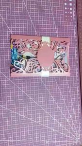 4x6 inches (4R) Chelsea Gatefold Design Die-Cut Invitation Cover