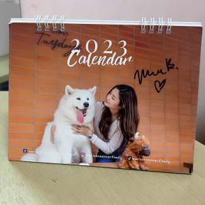 ปฏิทินตั้งโต๊ะ มารี มารี เบิร์นเนอร์ ของแท้มีลายเซ็นต์  แบ่งปันให้สะสมสำหรับคนที่ชื่นชอบ